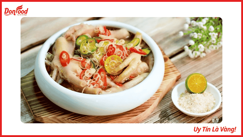 chân gà ngâm xả tắc