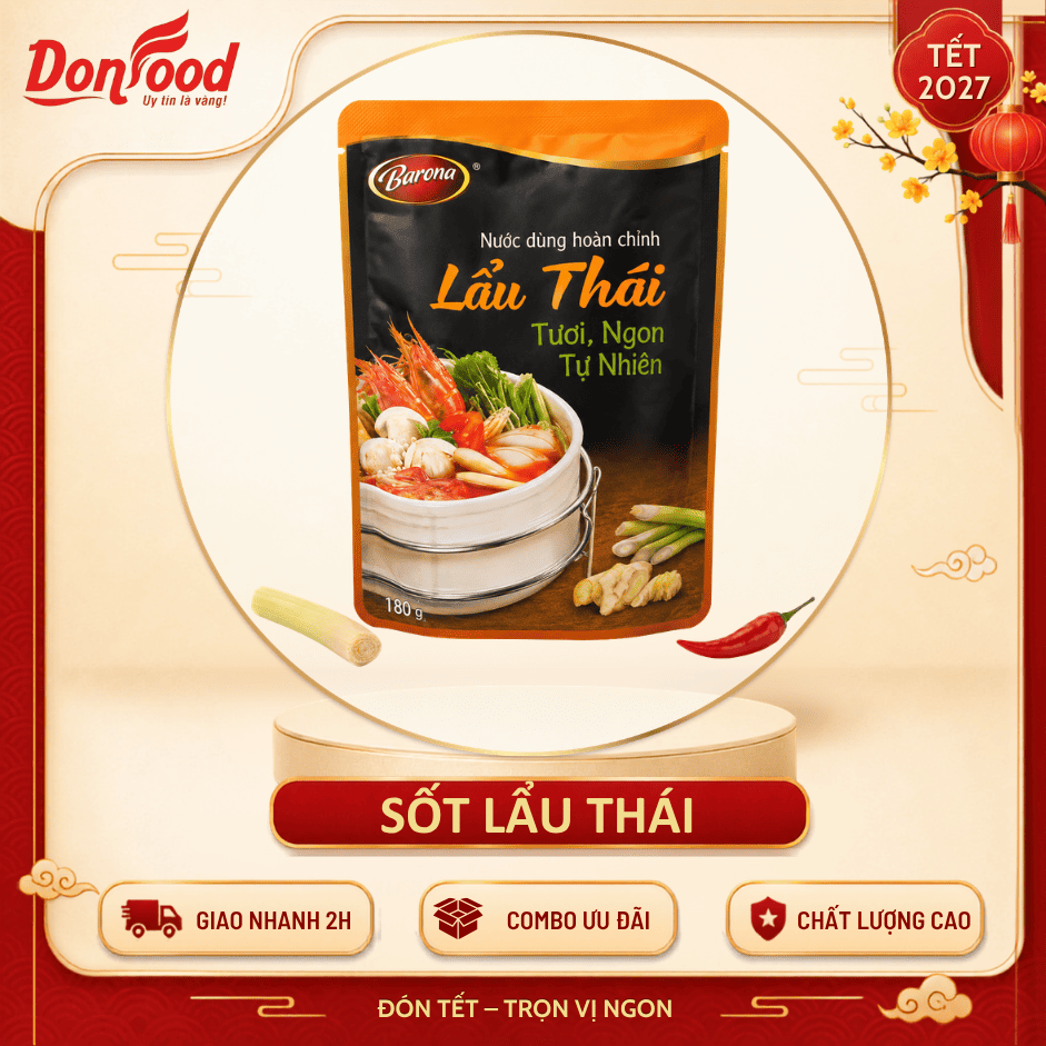 Nước Nấu Lẩu Thái Barona Chua Cay