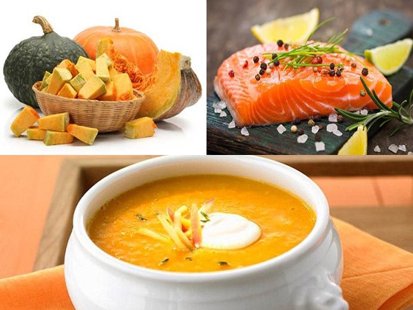 Công thức nấu súp cá hồi bí đỏ dinh dưỡng cho bé - Cá hồi nhập khẩu Nauy giá tốt nhất