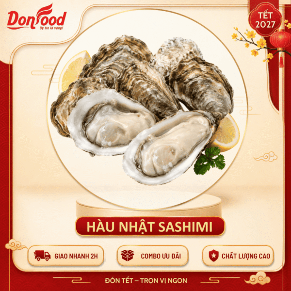 hàu nhật sashimi