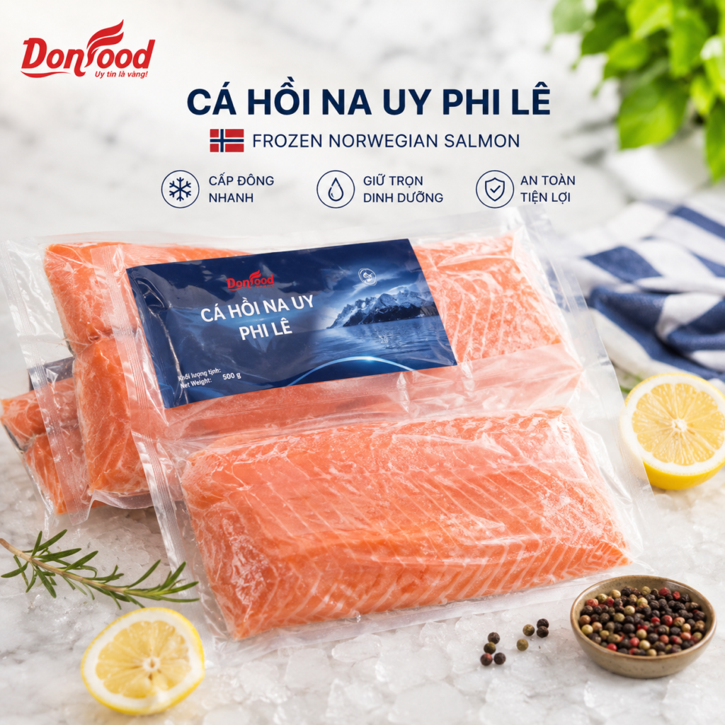 Cá Hồi Nauy phi lê Donfood