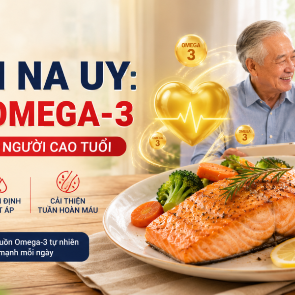 Cá hồi nauy tác dụng với tim mạch người cao tuổi