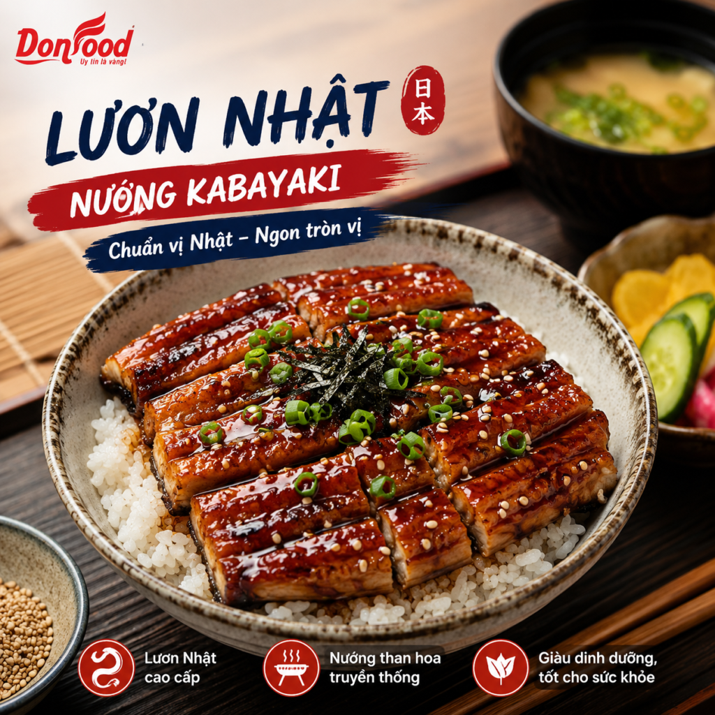 Lươn Nhật nướng Kabayaki chuẩn vị Nhật
