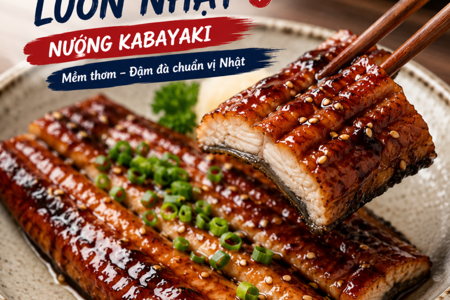 Lươn Nhật nướng Kabayaki mềm thơm