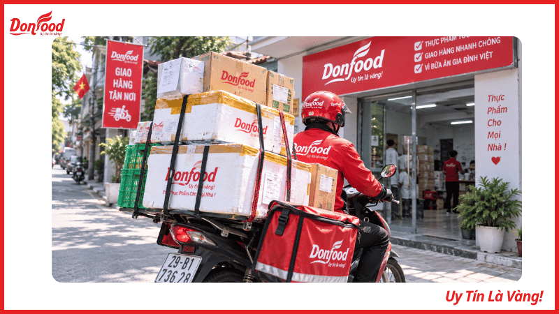 Shipper donfood giao hàng tận nơi nội thành