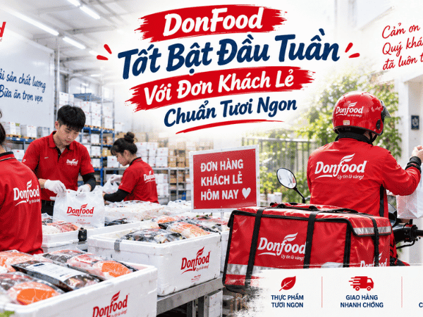 Donfood tất bật chuẩn bị đơn khách lẻ