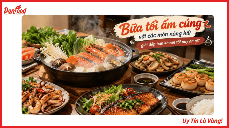 Bữa tối ấm cúng với các món nóng hổi giải đáp băn khoăn tối nay ăn gì